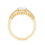 Certified Lab Grown Diamond Engagement Ring With Ring Guard