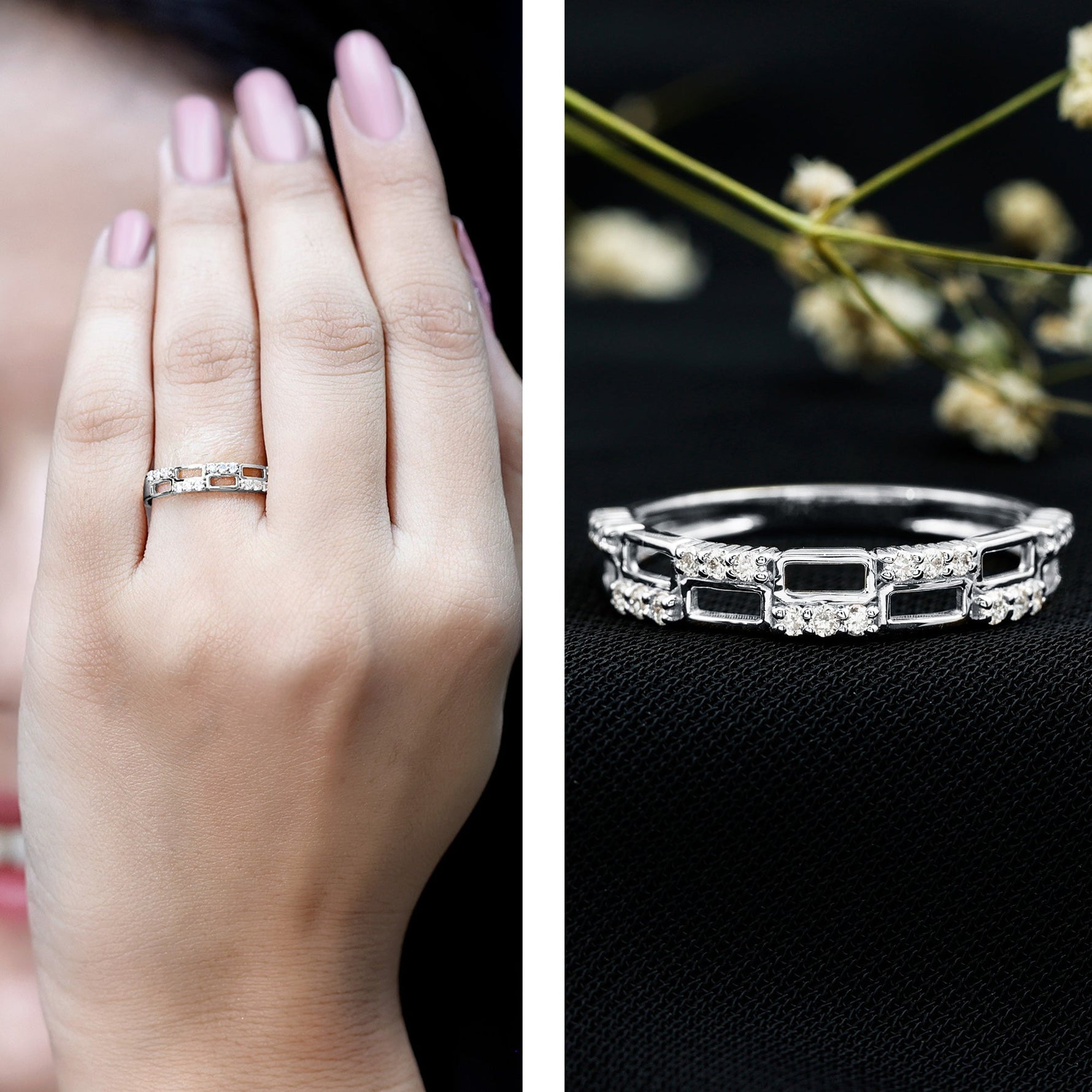 Certified Lab Grown Diamond Wedding Anniversary Ring For Women