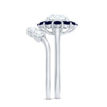 Certified 7 MM Lab Grown Diamond Engagement Ring with Enhancer