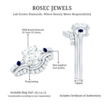 2 Carat Certified Lab Grown Diamond Engagement Ring With Wedding Band