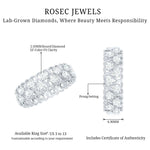 Certified Lab Grown Diamond Heart Eternity Band Ring