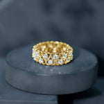 Certified Lab Grown Diamond Heart Eternity Band Ring