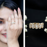 Certified Oval Lab Grown Diamond Designer Eternity Ring