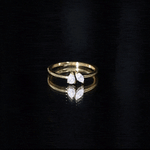 Certified Lab Grown Diamond Two Stone Promise Ring