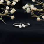 Certified Lab Grown Diamond Two Stone Promise Ring