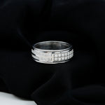 Certified Lab Grown Diamond Wide Wedding Band Ring