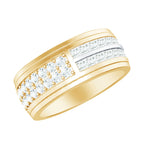 Certified Lab Grown Diamond Wide Wedding Band Ring