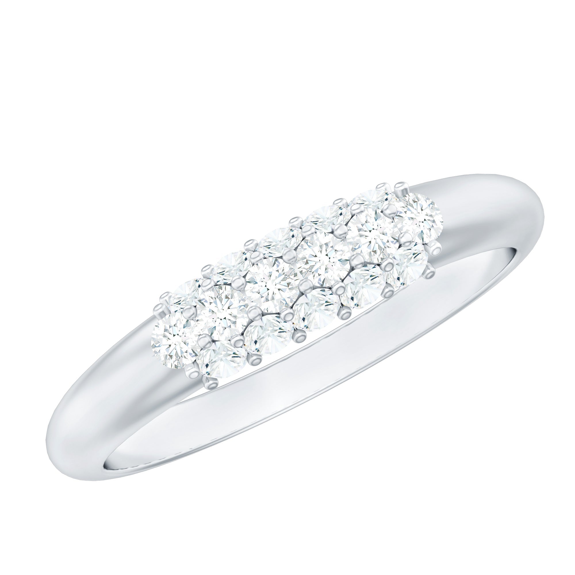 Certified Lab Grown Diamond Anniversary Ring