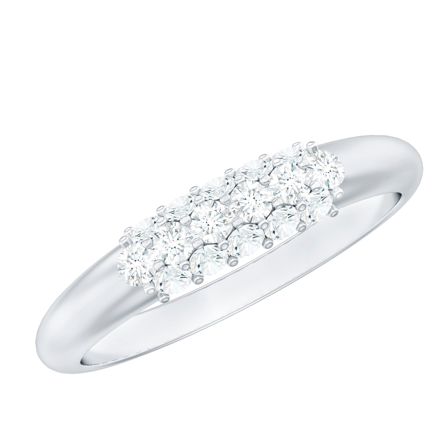 Certified Lab Grown Diamond Anniversary Ring
