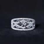 Certified Lab Grown Diamond Infinity Wedding Band Ring