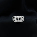 Certified Lab Grown Diamond Infinity Wedding Band Ring