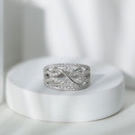 Certified Lab Grown Diamond Infinity Wedding Band Ring