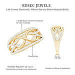 Certified Lab Grown Diamond Infinity Wedding Band Ring