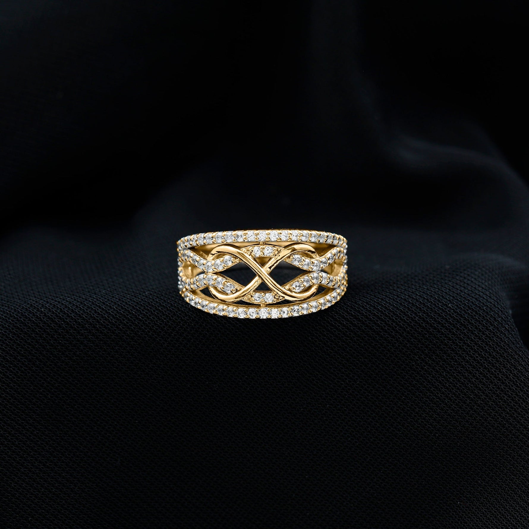 Certified Lab Grown Diamond Infinity Wedding Band Ring