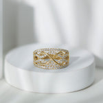Certified Lab Grown Diamond Infinity Wedding Band Ring