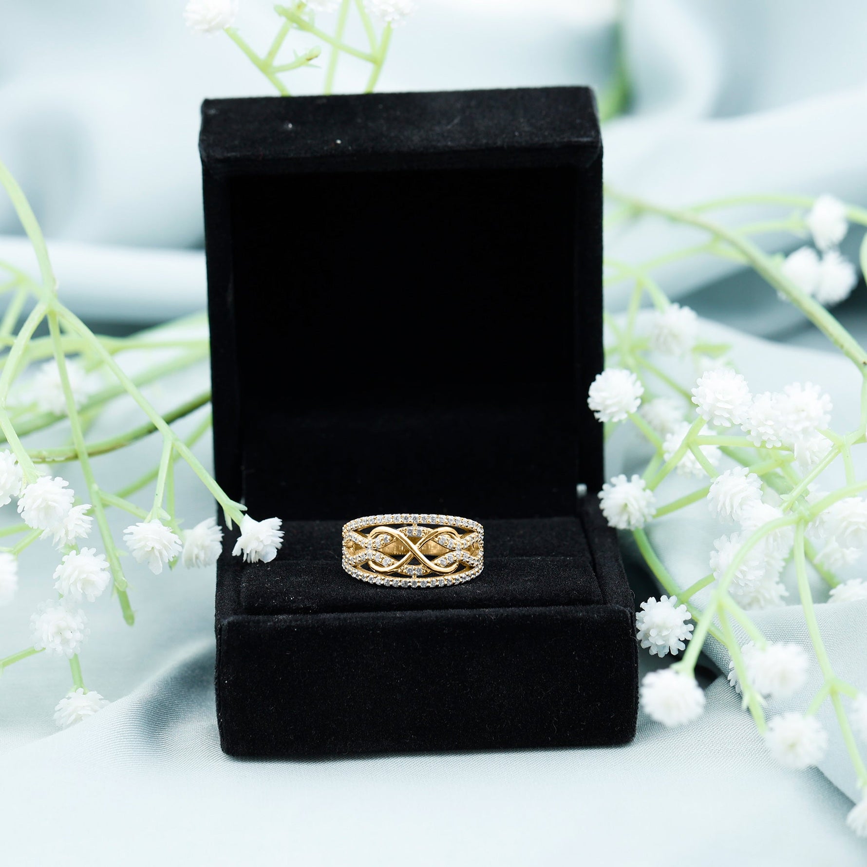 Certified Lab Grown Diamond Infinity Wedding Band Ring