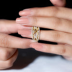 Certified Lab Grown Diamond Infinity Wedding Band Ring