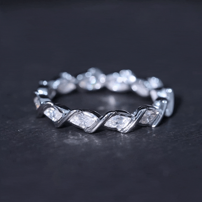 Certified Lab Grown Diamond Wedding Anniversary Ring