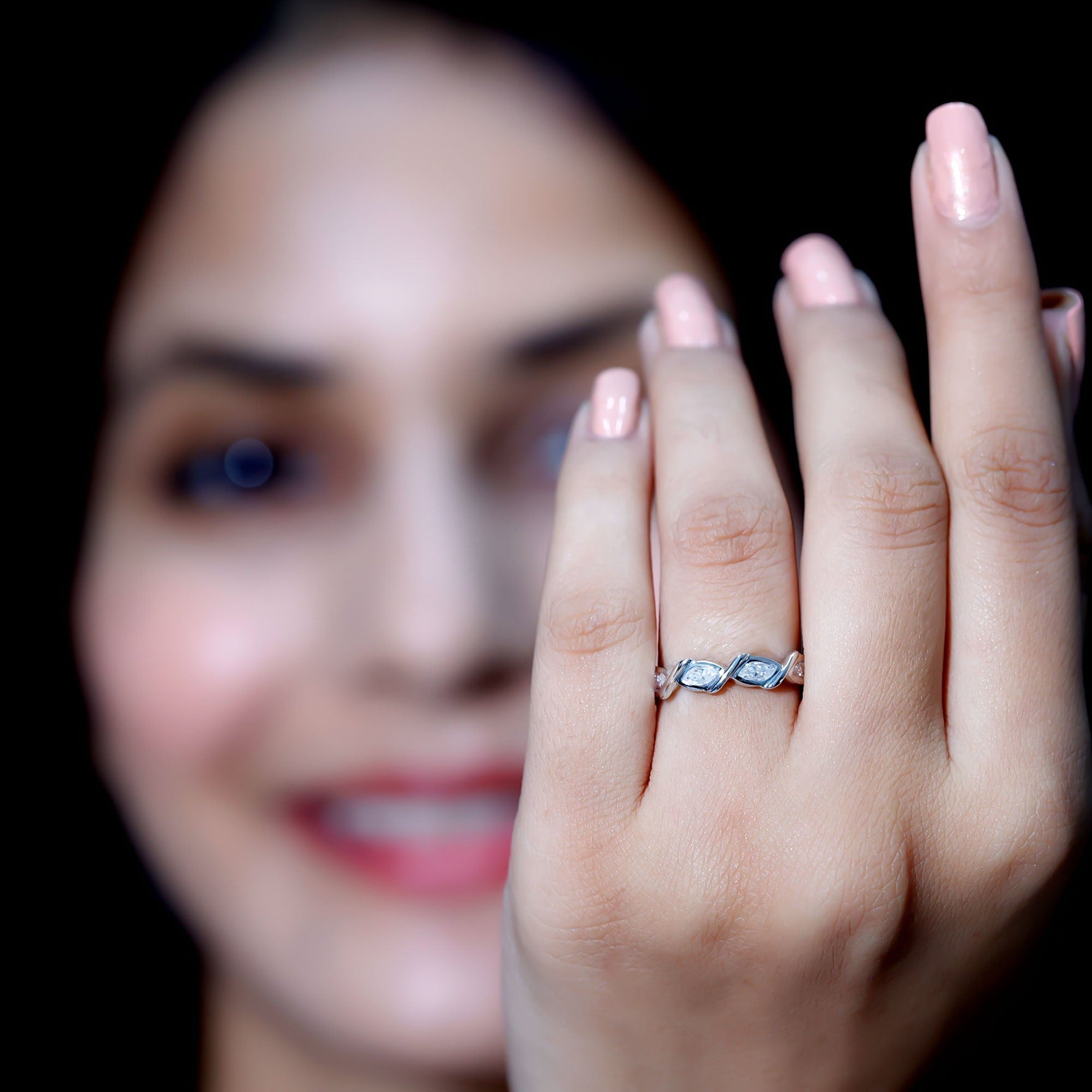 Certified Lab Grown Diamond Wedding Anniversary Ring