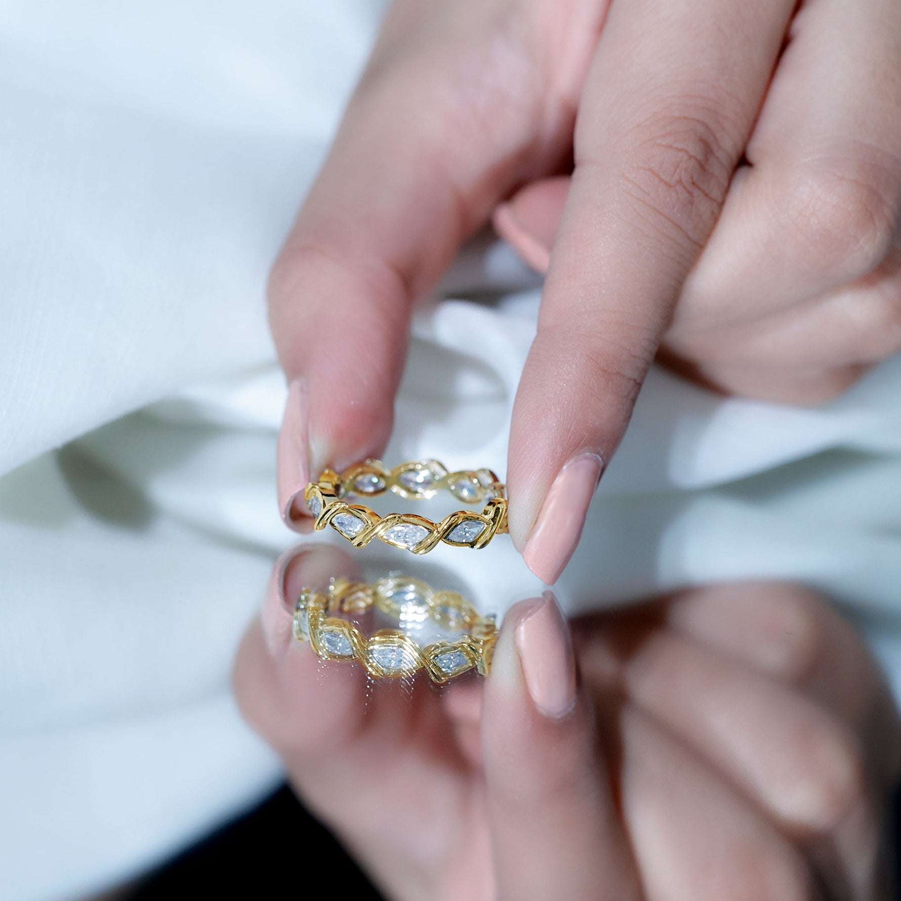 Certified Lab Grown Diamond Wedding Anniversary Ring