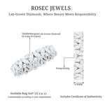Certified Lab Grown Diamond Full Eternity Wedding Ring