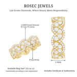 Certified Lab Diamond Vintage Inspired Wedding Ring