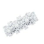 Certified Lab Grown Diamond Designer Wedding Eternity Ring