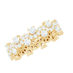 Certified Lab Grown Diamond Designer Wedding Eternity Ring