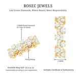 Certified Lab Grown Diamond Designer Wedding Eternity Ring