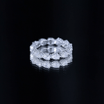 Certified Pear Shape Lab Grown Diamond Eternity Ring