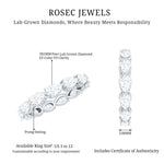 Certified Pear Shape Lab Grown Diamond Eternity Ring