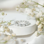 Certified Pear Shape Lab Grown Diamond Eternity Ring