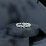 Certified Pear Shape Lab Grown Diamond Eternity Ring