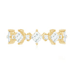 Certified Princess Cut Lab Grown Diamond Eternity Wedding Ring