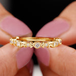 Nature Inspired Diamond Wedding Ring