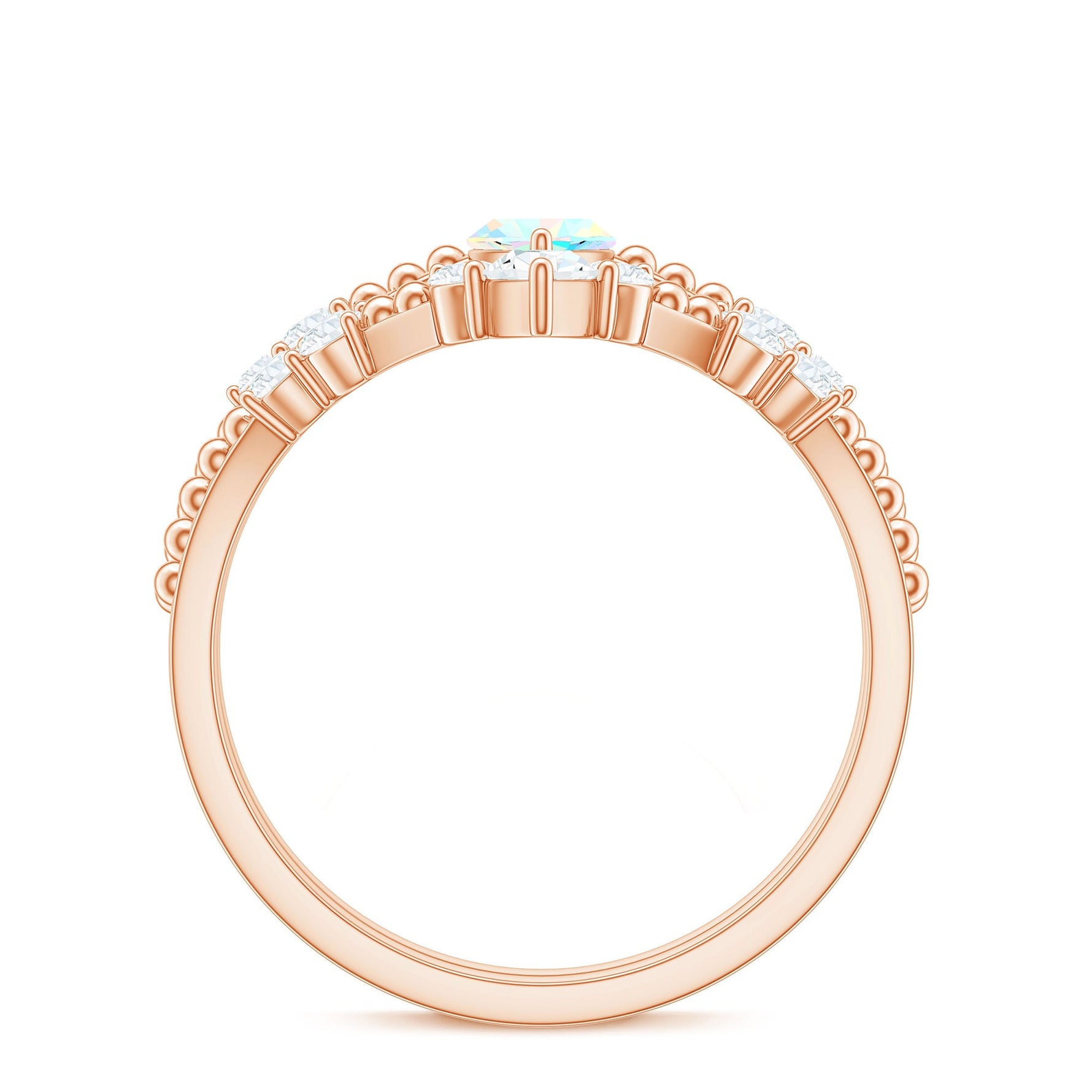 Certified Real Ethiopian Opal Marquise Engagement Wedding Ring Set of 2