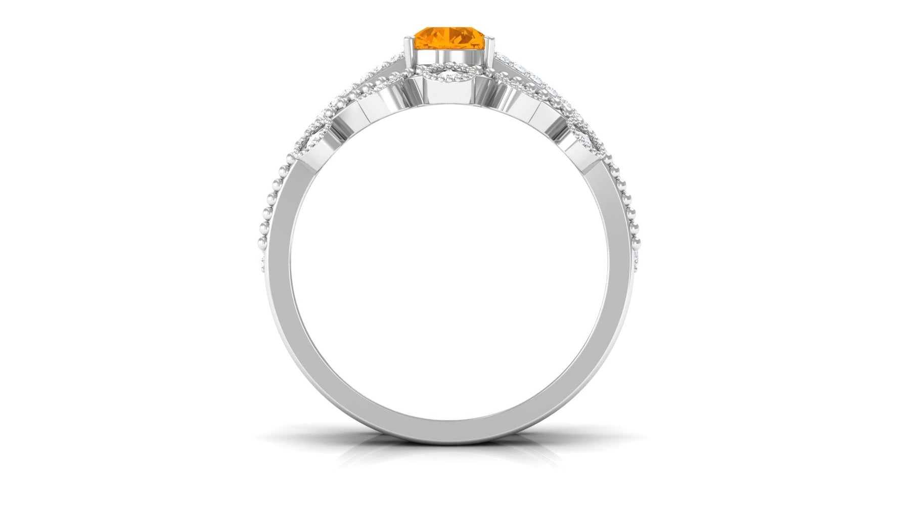 Pear Cut Real Fire Opal and Moissanite Wedding Ring Set
