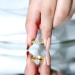 Real Diamond Minimal Wedding Ring Set