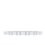 Minimalist Moissanite Stackable Wedding Ring for Women