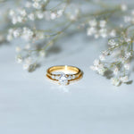 Certified 5X7 MM Oval Lab Grown Diamond Bridal Ring Set