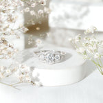 Certified Lab Grown Diamond 3 Stone Engagement Ring