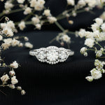 Certified Lab Grown Diamond 3 Stone Engagement Ring