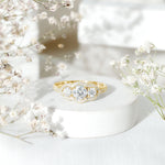 Certified Lab Grown Diamond 3 Stone Engagement Ring