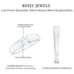 Lab Grown Diamond 5 MM Solitaire Band Ring