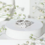 Certified 5X7 MM Lab Grown Diamond Engagement Ring Enhancer