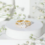 Certified 5X7 MM Lab Grown Diamond Engagement Ring Enhancer