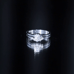 Lab Grown Diamond Minimal Engagement Ring With Enhancer