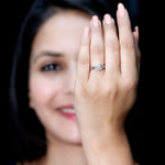 Lab Grown Diamond Minimal Engagement Ring With Enhancer