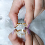 Certified Lab Grown Diamond Engagement Ring With Wedding Band