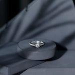 Lab Grown Diamond Solitaire Engagement Ring with Side Stones